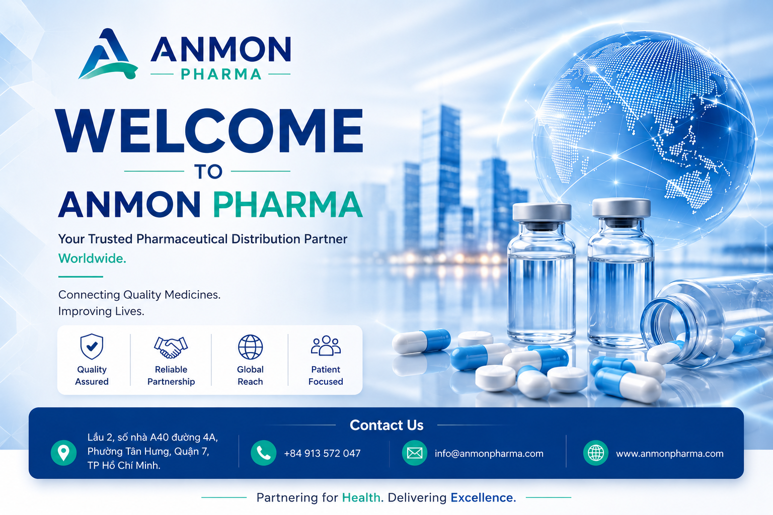 Anmon Pharma Welcome Banner